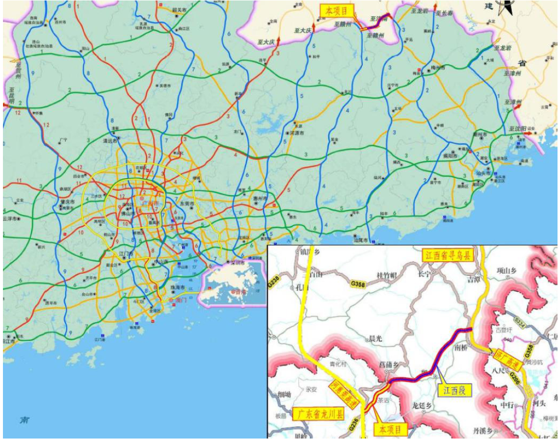 河惠莞高速公路龙川至寻乌(省界)支线工程土建工程TJ2标段